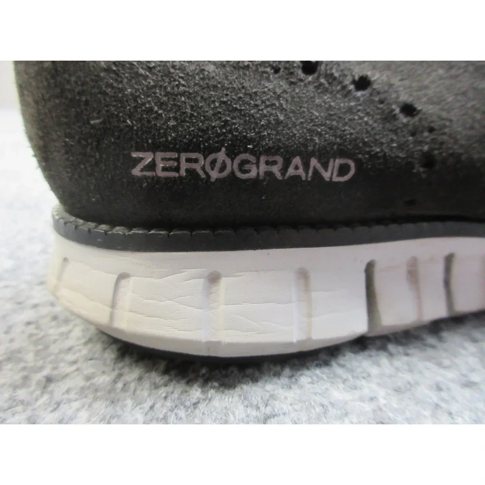 Cole Haan ZeroGrand Shoes Mens Size 13 Gray Suede Wingtip Oxford Casual C30278